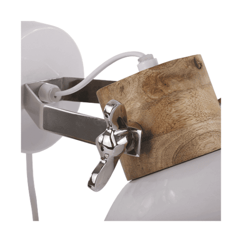Wandlamp Fabriano groot glans wit