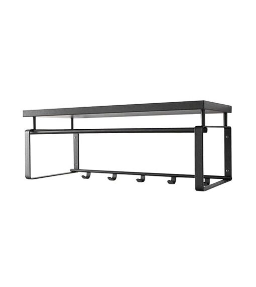 Wandkapstok staal REEF 3 zwart