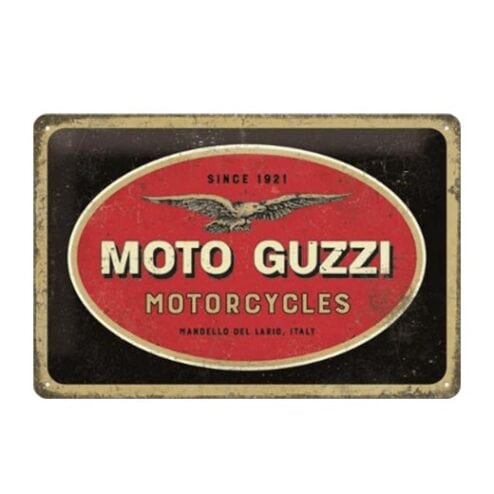 Moto Guzzi motorcycles since 1921 - metalen bord