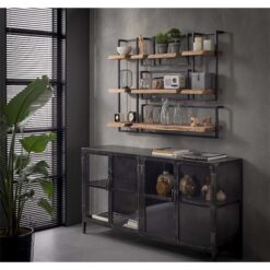 Wandrek industrieel Stockton set van 6