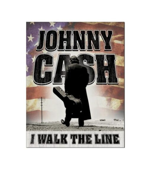 Johnny Cash USA - metalen bord