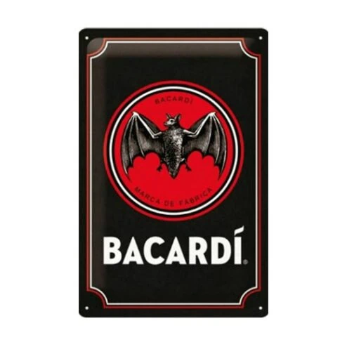 Bacardi Marca de Fabrica - metalen bord