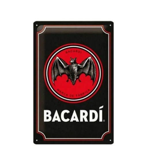 Bacardi Marca de Fabrica - metalen bord