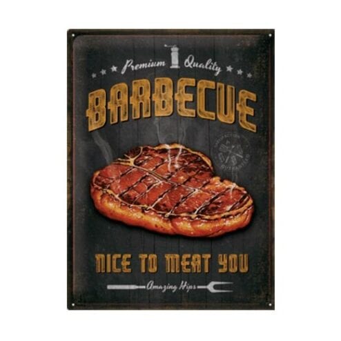 Barbeque Premium Quality - metalen bord
