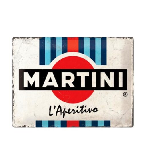 Martini l'aperitivo - metalen bord