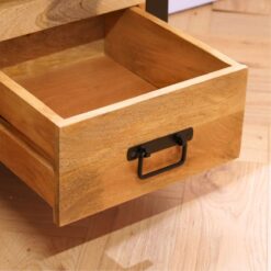 Britt industrieel houten nachtkastje 1lade