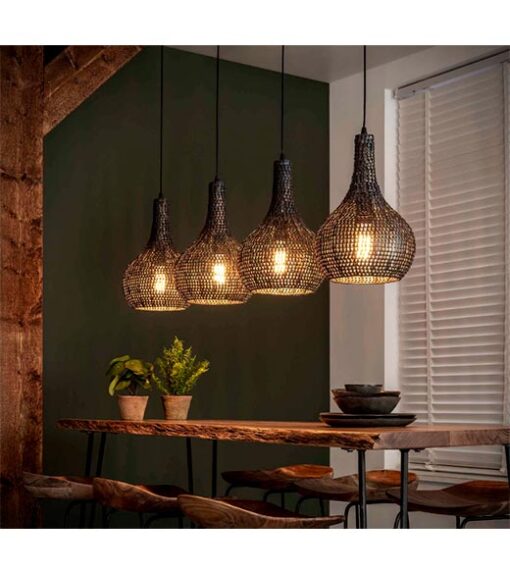Cooper 4-lichts industriele hanglamp kegel