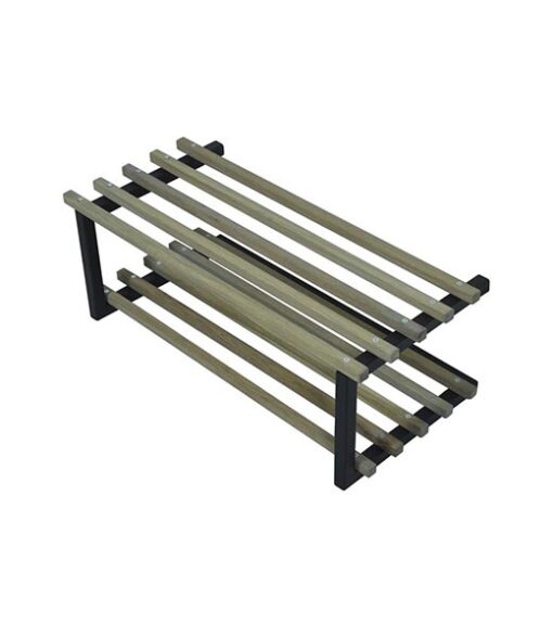 Parker industrieel schoenenrek zwart