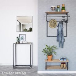 Parker industrieel schoenenrek zwart