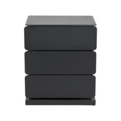 Rodman industrieel schoenenkast 3 lade zwart metaal