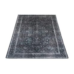 Omid vloerkleed vintage rechthoek Antraciet