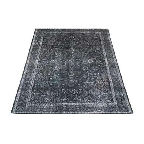 Omid vloerkleed vintage rechthoek Antraciet