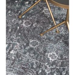 Omid vloerkleed vintage rechthoek Antraciet