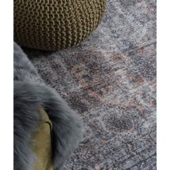 Omid-vloerkleed-vintage-rechthoek-Antraciet-bruin