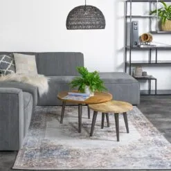 Parandis vloerkleed vintage rechthoek taupe