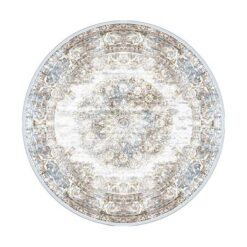 Parandis vloerkleed vintage rond taupe