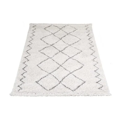 Casablanca vloerkleed hoogpolig rechthoek creme