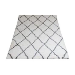 Michael vloerkleed hoogpolig rechthoek creme