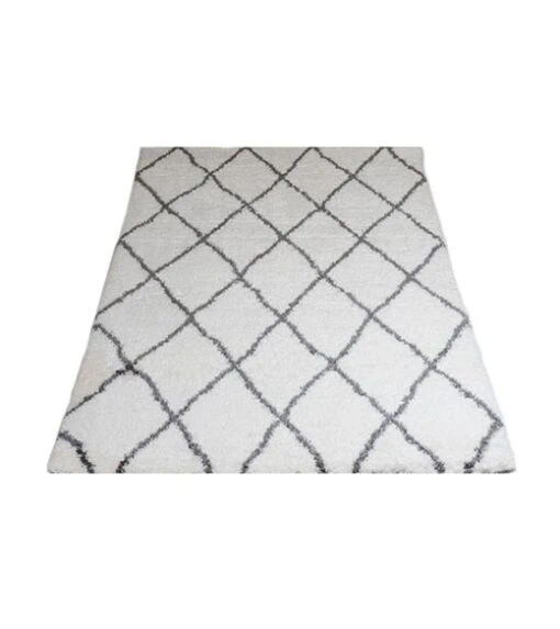 Michael vloerkleed hoogpolig rechthoek creme