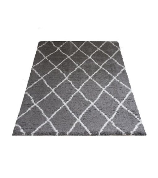 Michael vloerkleed hoogpolig rechthoek grijs