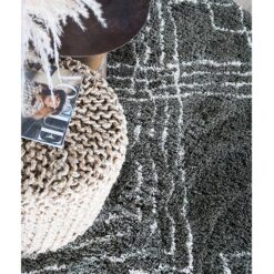 Tano vloerkleed hoogpolig rechthoek groen