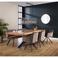 Kelly eetkamerstoel velvet antraciet