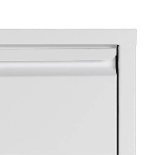 Pippen industrieel schoenenkast 1 lade wit metaal