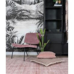 Romy vitrinekast industrieel zwart 120cm