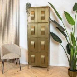 Loua wandkast goud 62cm