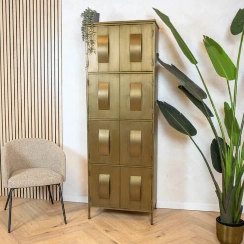 Loua wandkast goud 62cm