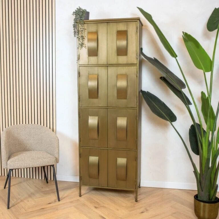 Loua wandkast goud 62cm