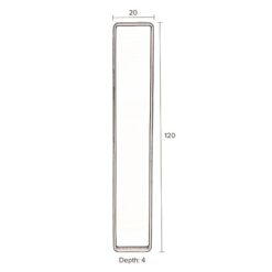 Dutchbone Blackbeam Spiegel Zwart-2