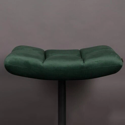 Dutchbone Hocker Bar Velvet Groen-1