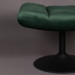 Dutchbone Hocker Bar Velvet Groen-2