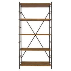 Dutchbone Iron Vakkenkast Bruin-3