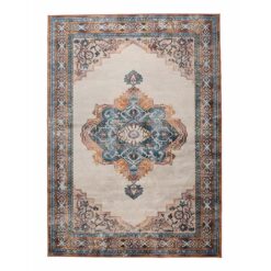 Dutchbone Mahal Vloerkleed Blauw Brick-3