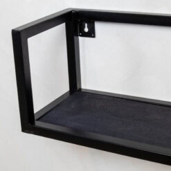 Farrow wandplank hout vintage zwart