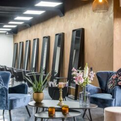 Looks spiegel staand 60cm zwart