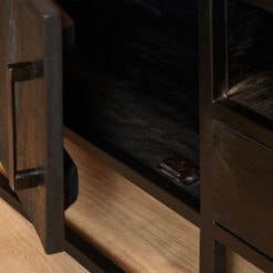 Morada tv meubel industrieel zwart 180cm