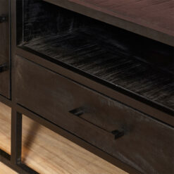 Morada tv meubel industrieel zwart 180cm
