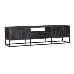 Morada tv meubel industrieel zwart 180cm