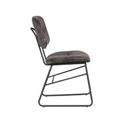 Roxi eetkamerstoel velvet antraciet