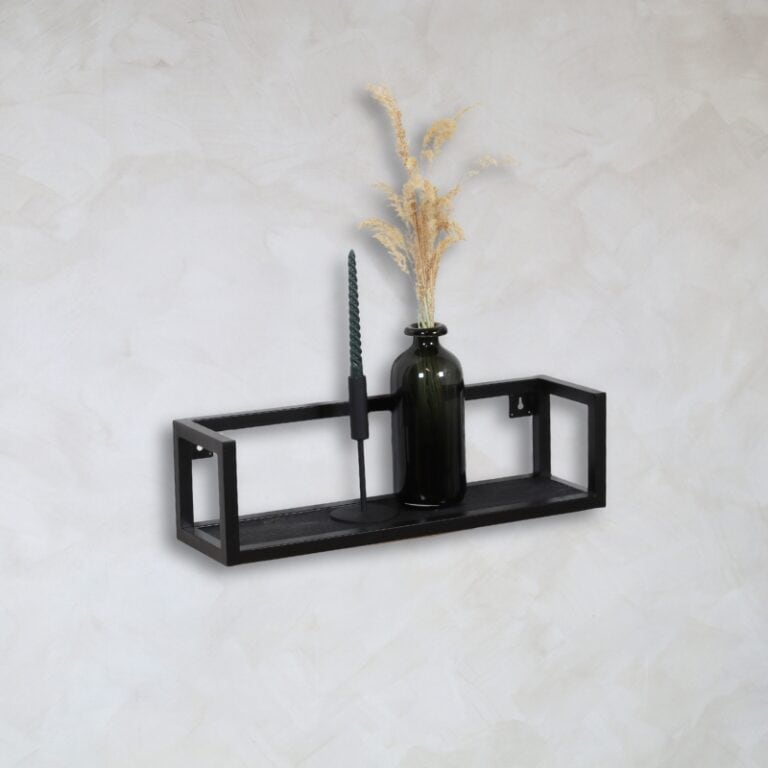 Farrow wandplank hout vintage zwart 60