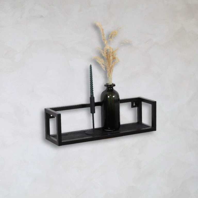 Farrow wandplank hout vintage zwart 60