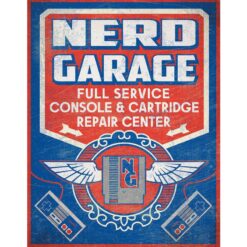 Nerd garage full service - metalen bord