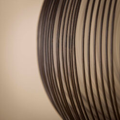 Conli 1-lichts hanglamp zwart nikkel/ koper