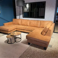 Ronny loungebank 3-zits met ottomane en verlengde sofa