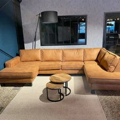 Ronny loungebank 3-zits met ottomane en verlengde sofa