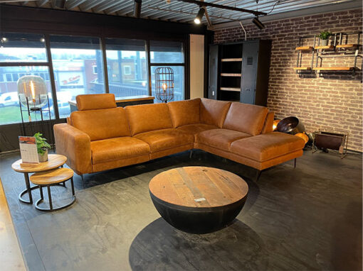 Michelle hoekbank 3-zits met ottomane