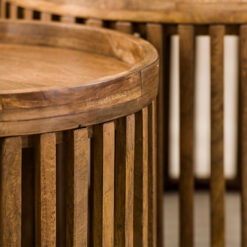 Namra salontafel set van 2 mangohout zandkleur